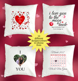 Personalised Valentine's Day Cushion Cover
