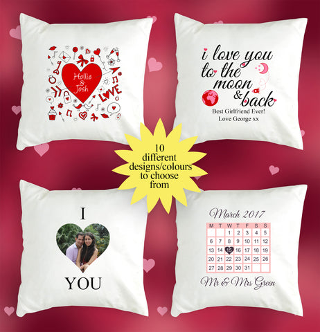 Personalised Valentine's Day Cushion Cover