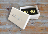 Birthday cufflink - milestone age 18,21,30,40,50 or 60