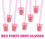 Hen Party Shot Glass