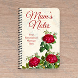 'Mum's Notes' Personalised Floral Notebook