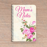 'Mum's Notes' Personalised Floral Notebook
