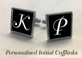 Personalised Initial Square Cufflinks
