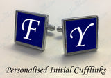 Personalised Initial Square Cufflinks