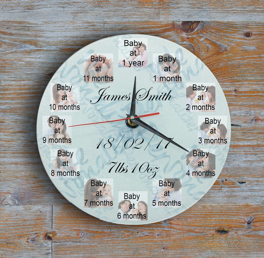 Personalised clock baby clearance