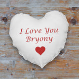 Personalised Heart Shape Cushion Cover