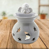 Personalised Custom Oil Wax Melt Burner - Cherub Valentines Romantic Design