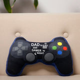 Gamer Cushion Fathers Day Gift - Dad by Day Gamer by Night