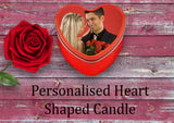 Personalised Heart Candle