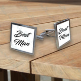 Personalised Wedding Square Cufflinks