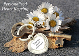 Personalised Heart Keyring
