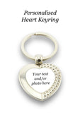 Personalised Heart Keyring