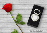 Personalised Heart Keyring