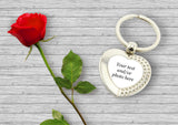 Personalised Heart Keyring