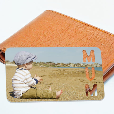 Personalised Sentimental Keepsake For MUM Metal Wallet Card