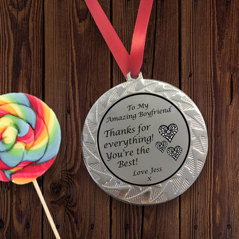 Personalised Medal for Boyfriend
