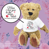 Personalised Teddy Bear Perfect for Mother's Day, Birthdays, Nanny, Step Mum