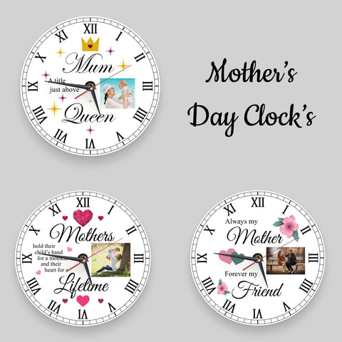 Personalised Clock for Mother, Gift for Mother's Day