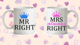 Set of 2 Mr & Mrs Mugs