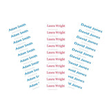 Personalised Iron on Name Labels (50)