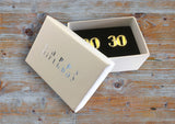 Birthday cufflink - milestone age 18,21,30,40,50 or 60