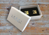 Birthday cufflink - milestone age 18,21,30,40,50 or 60