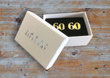 Birthday cufflink - milestone age 18,21,30,40,50 or 60
