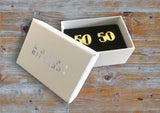 Birthday cufflink - milestone age 18,21,30,40,50 or 60