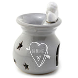 Personalised Custom Oil Wax Melt Burner - Cherub Valentines Romantic Design