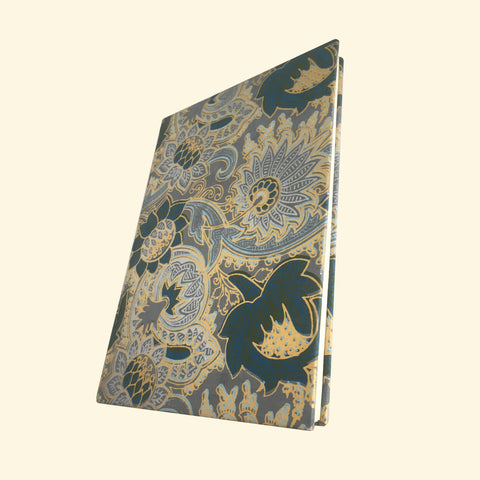 Blue & Yellow Sari Handmade Paper Journal