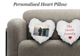 Personalised Heart Shape Cushion Cover
