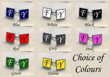 Personalised Initial Square Cufflinks