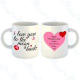 'I love you to the Moon & back' Personalised Mug