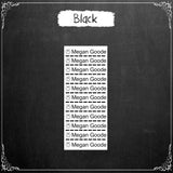 Personalised Iron on Name Labels (50)