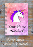 Personalised Unicorn/Flamingo Notebook