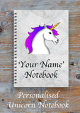 Personalised Unicorn/Flamingo Notebook