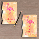 Set of 2 Personalised Notebooks (Flamingo + Unicorn)