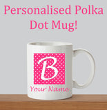 Polka Dot Alphabet Mug