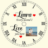 Personalised Roman Numeral Clock