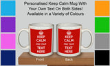Personalised Keep Calm and Carry On Mug