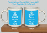Personalised Keep Calm and Carry On Mug