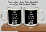 Personalised Keep Calm and Carry On Mug
