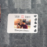 Personalised Metal Wallet Card Insert - Keep Sake - Memories
