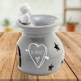 Personalised Custom Oil Wax Melt Burner - Cherub Valentines Romantic Design