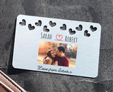 Personalised Metal Wallet Card Insert - Keep Sake - Memories