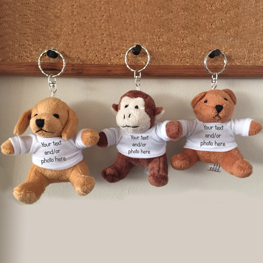 Personalised teddy bear keyring shop