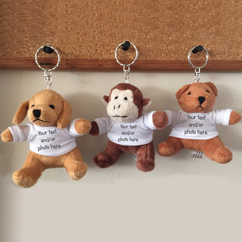 Personalised Teddy Bear Keyring