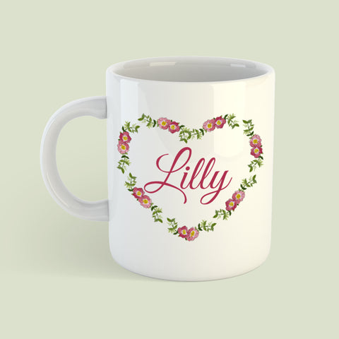 Heart Wreath Collection Mug