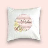 Floral Stripe Collection Cushion Cover