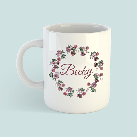 Rose Wreath Collection Mug